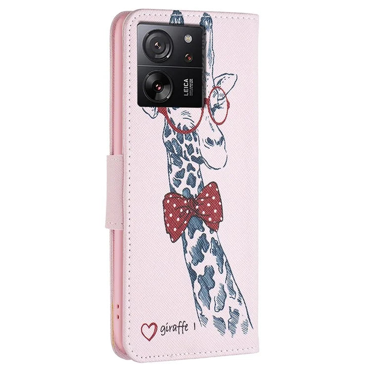 For Xiaomi 13T / 13T Pro / Redmi K60 Ultra Case PU Leather Pattern Flip Wallet Phone Cover