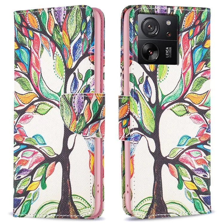 For Xiaomi 13T / 13T Pro / Redmi K60 Ultra Case PU Leather Pattern Flip Wallet Phone Cover