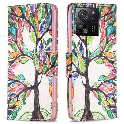 For Xiaomi 13T / 13T Pro / Redmi K60 Ultra Case PU Leather Pattern Flip Wallet Phone Cover