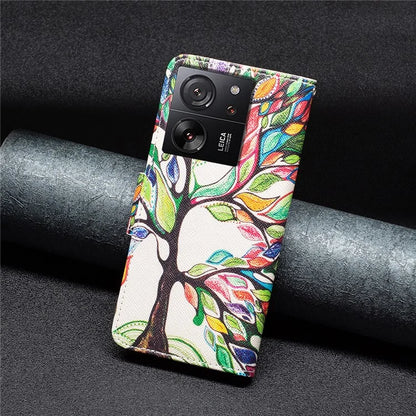 For Xiaomi 13T / 13T Pro / Redmi K60 Ultra Case PU Leather Pattern Flip Wallet Phone Cover