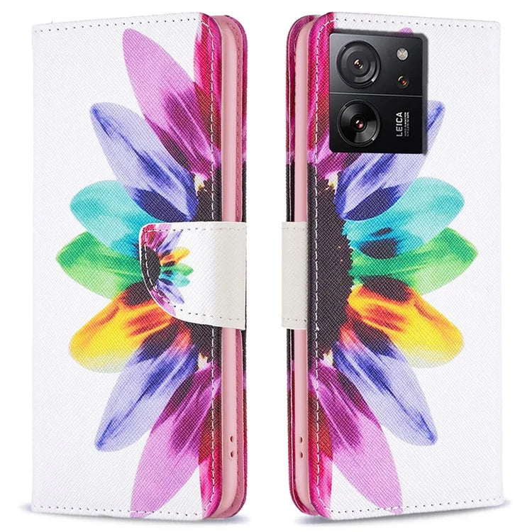For Xiaomi 13T / 13T Pro / Redmi K60 Ultra Case PU Leather Pattern Flip Wallet Phone Cover