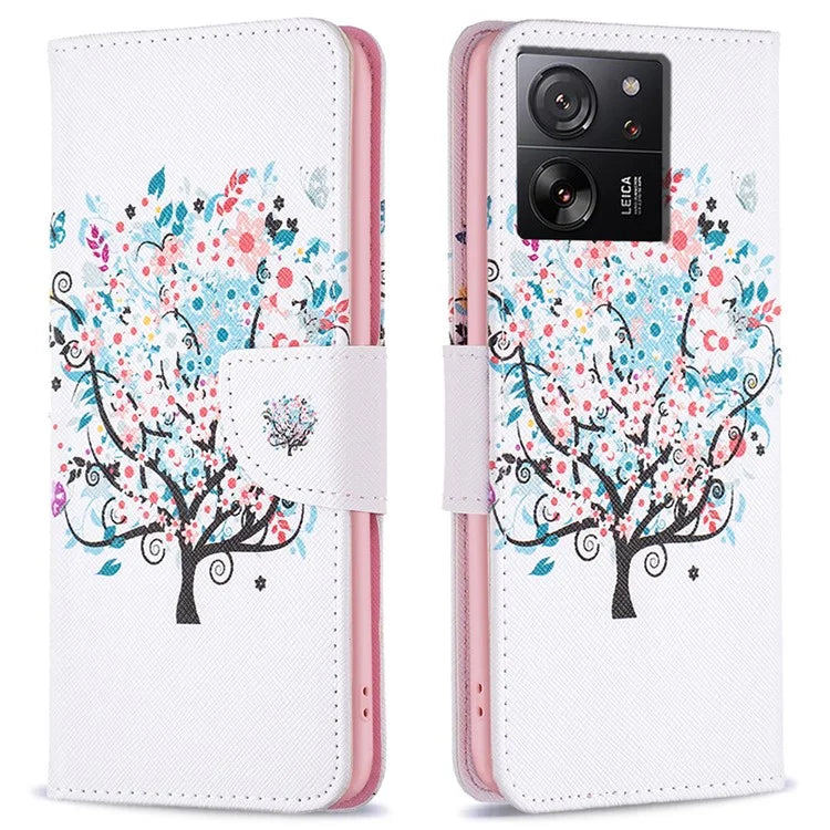 For Xiaomi 13T / 13T Pro / Redmi K60 Ultra Case PU Leather Pattern Flip Wallet Phone Cover