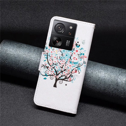 For Xiaomi 13T / 13T Pro / Redmi K60 Ultra Case PU Leather Pattern Flip Wallet Phone Cover