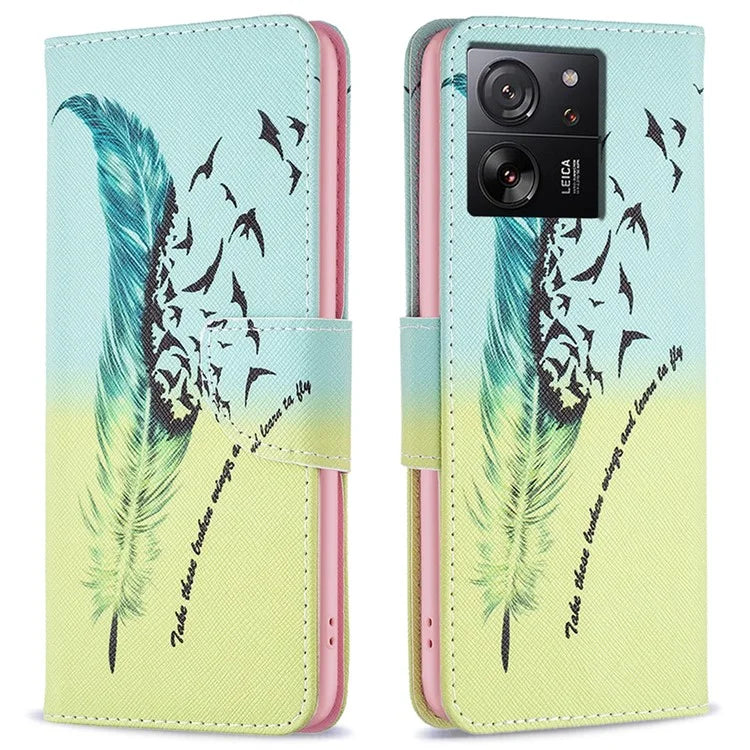 For Xiaomi 13T / 13T Pro / Redmi K60 Ultra Case PU Leather Pattern Flip Wallet Phone Cover