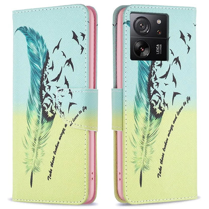 For Xiaomi 13T / 13T Pro / Redmi K60 Ultra Case PU Leather Pattern Flip Wallet Phone Cover