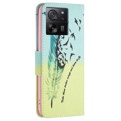 For Xiaomi 13T / 13T Pro / Redmi K60 Ultra Case PU Leather Pattern Flip Wallet Phone Cover