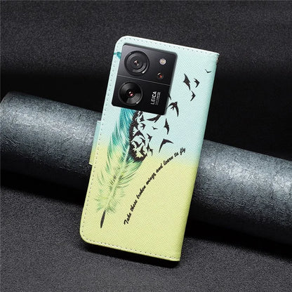For Xiaomi 13T / 13T Pro / Redmi K60 Ultra Case PU Leather Pattern Flip Wallet Phone Cover