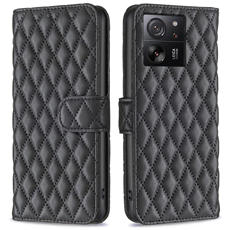 BINFEN COLOR BF Style-14 For Xiaomi 13T / 13T Pro / Redmi K60 Ultra Case PU Leather Wallet Stand Phone Cover