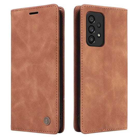 006 Series For Samsung Galaxy A53 5G Case Leather Phone Cover with Suction Cups