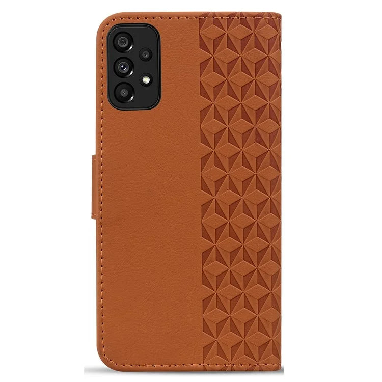 For Samsung Galaxy A53 5G Case Imprinted Leather Stand Phone Cover