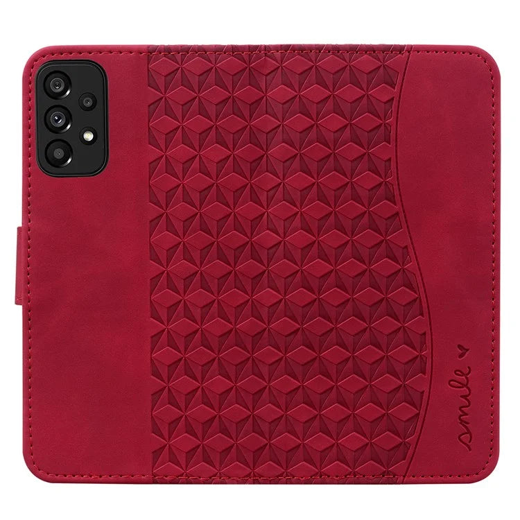 For Samsung Galaxy A53 5G Case Imprinted Leather Stand Phone Cover