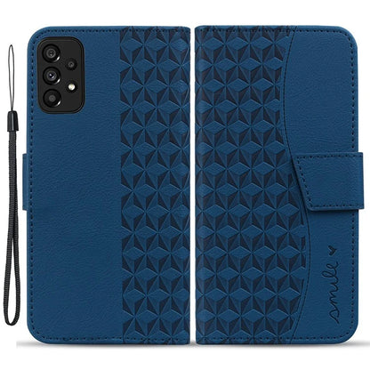 For Samsung Galaxy A53 5G Case Imprinted Leather Stand Phone Cover