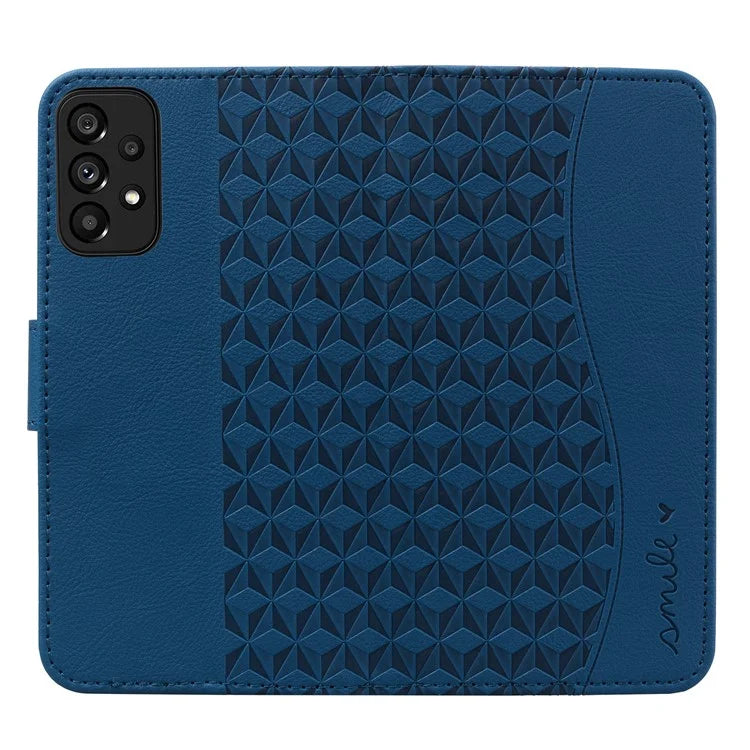 For Samsung Galaxy A53 5G Case Imprinted Leather Stand Phone Cover