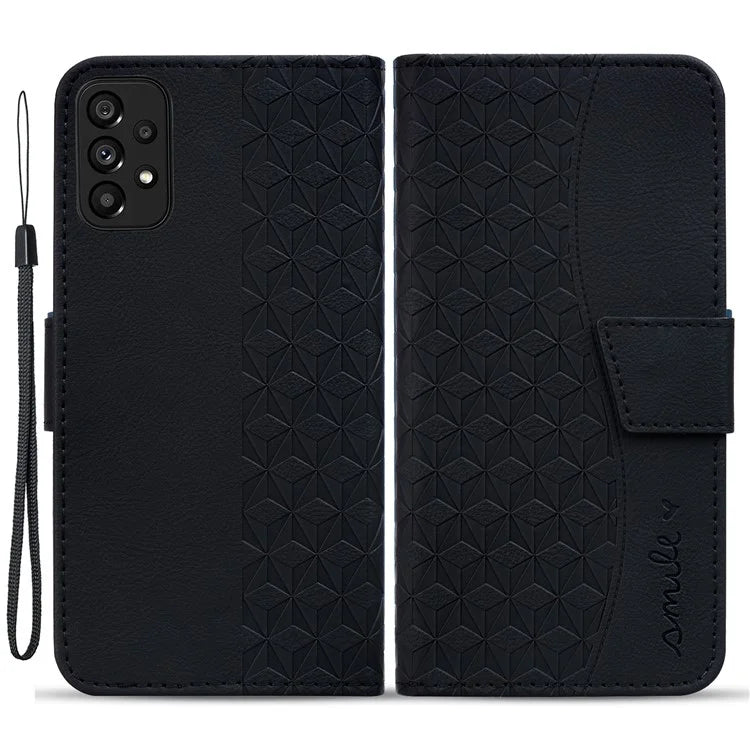 For Samsung Galaxy A53 5G Case Imprinted Leather Stand Phone Cover