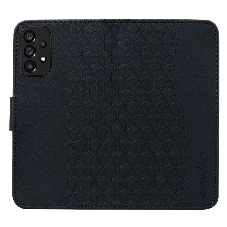 For Samsung Galaxy A53 5G Case Imprinted Leather Stand Phone Cover