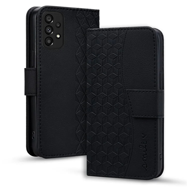 For Samsung Galaxy A53 5G Case Imprinted Leather Stand Phone Cover