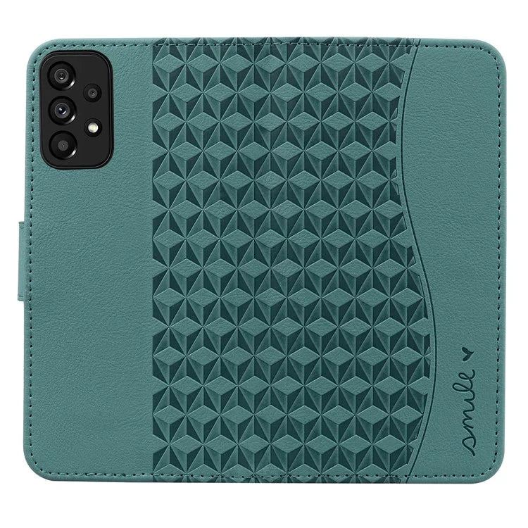 For Samsung Galaxy A53 5G Case Imprinted Leather Stand Phone Cover