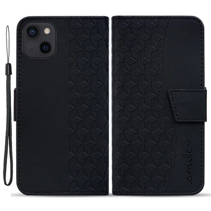 For iPhone 14 Case Imprinted Leather Phone Cover with Wallet Stand