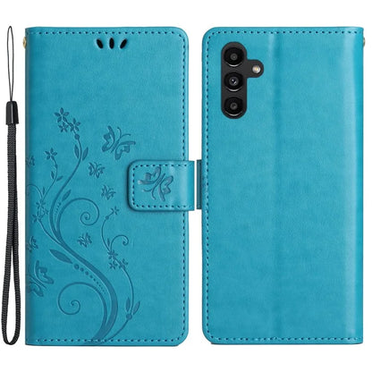 For Samsung Galaxy A15 4G Leather Case Butterfly Imprint Wallet Cover
