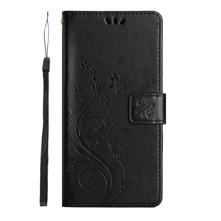 For Samsung Galaxy A05 4G Case Wallet Leather Cover with Imprinted Butterfly