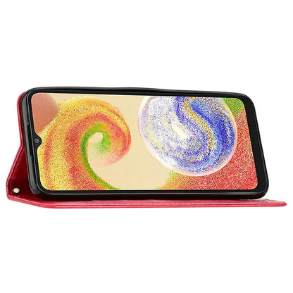 For Samsung Galaxy A05 4G Case Wallet Leather Cover with Imprinted Butterfly