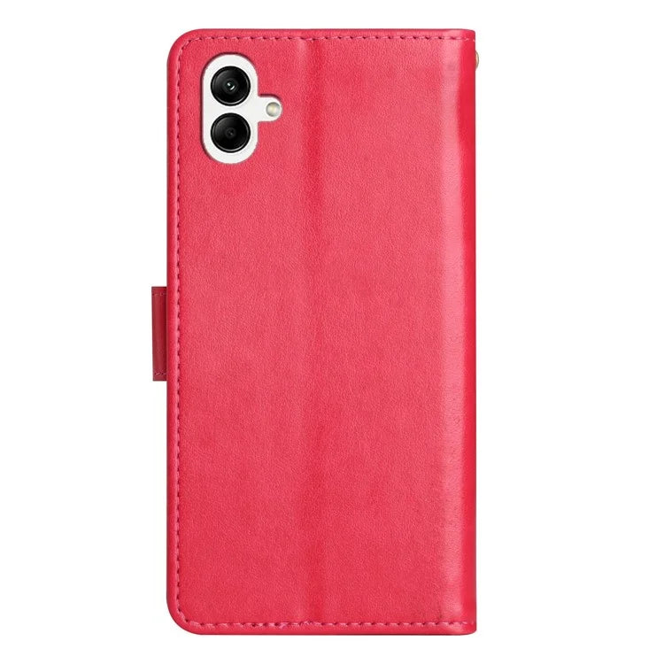 For Samsung Galaxy A05 4G Case Wallet Leather Cover with Imprinted Butterfly