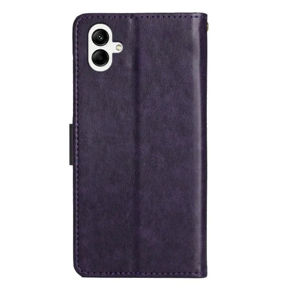 For Samsung Galaxy A05 4G Case Wallet Leather Cover with Imprinted Butterfly