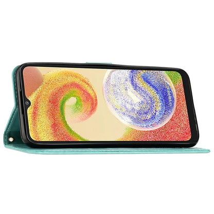 For Samsung Galaxy A05 4G Case Wallet Leather Cover with Imprinted Butterfly