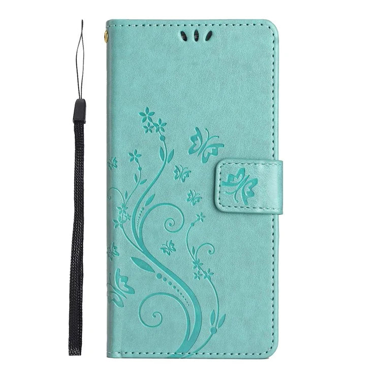 For Samsung Galaxy A05 4G Case Wallet Leather Cover with Imprinted Butterfly