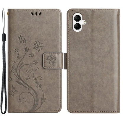 For Samsung Galaxy A05 4G Case Wallet Leather Cover with Imprinted Butterfly