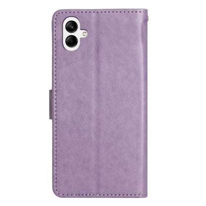 For Samsung Galaxy A05 4G Case Wallet Leather Cover with Imprinted Butterfly