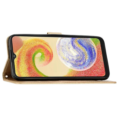 For Samsung Galaxy A05 4G Case Wallet Leather Cover with Imprinted Butterfly