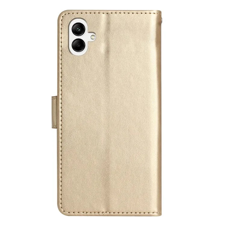 For Samsung Galaxy A05 4G Case Wallet Leather Cover with Imprinted Butterfly
