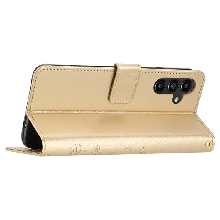 For Samsung Galaxy A05s 4G Case Wallet Stand Butterfly Imprint Phone Cover