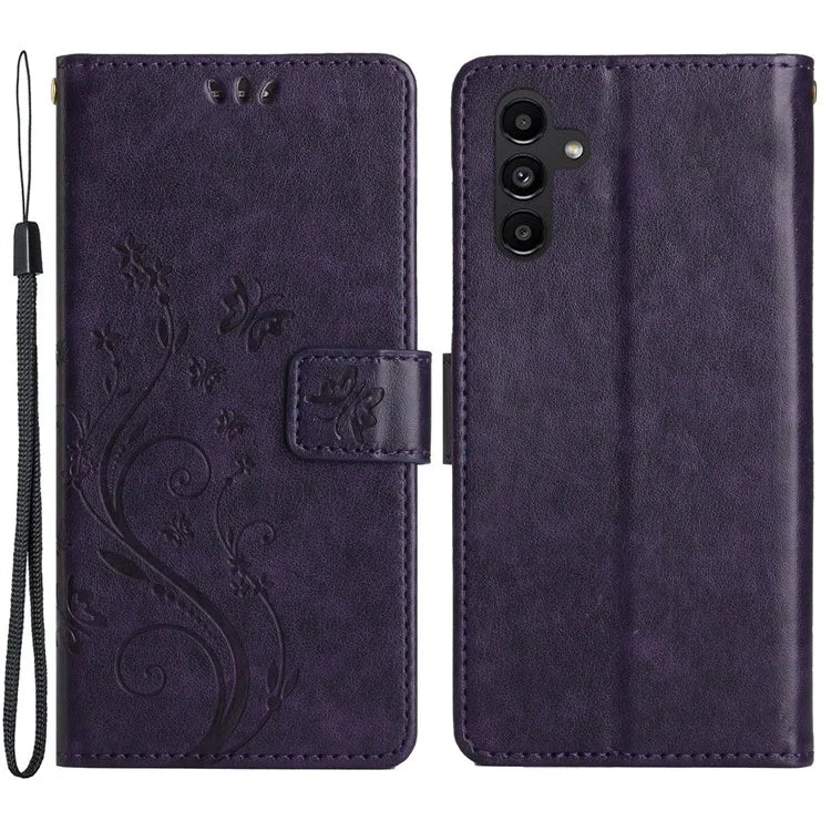 For Samsung Galaxy A05s 4G Case Wallet Stand Butterfly Imprint Phone Cover