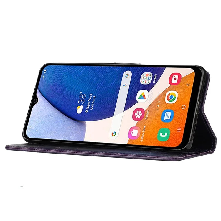 For Samsung Galaxy A05s 4G Case Wallet Stand Butterfly Imprint Phone Cover