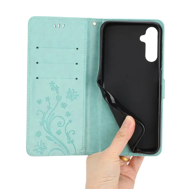 For Samsung Galaxy A05s 4G Case Wallet Stand Butterfly Imprint Phone Cover