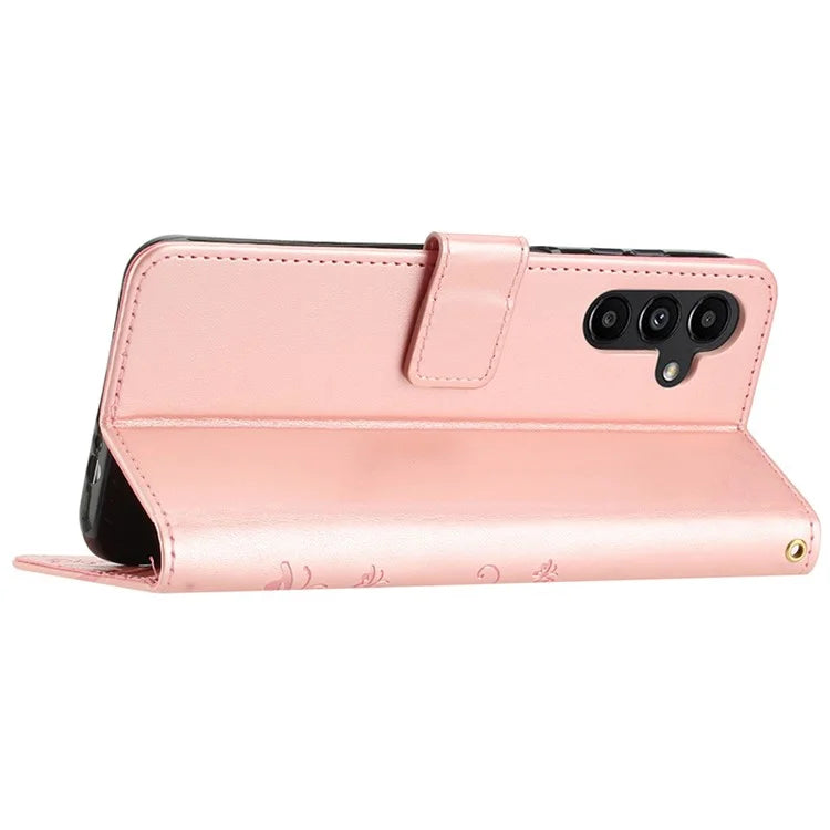 For Samsung Galaxy A05s 4G Case Wallet Stand Butterfly Imprint Phone Cover