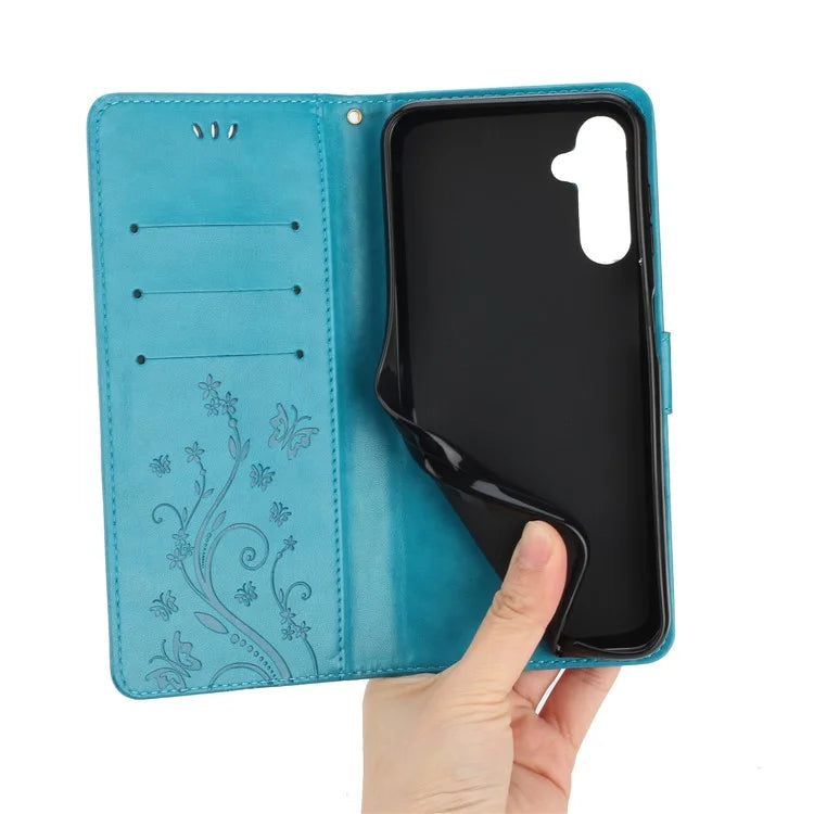 For Samsung Galaxy A05s 4G Case Wallet Stand Butterfly Imprint Phone Cover