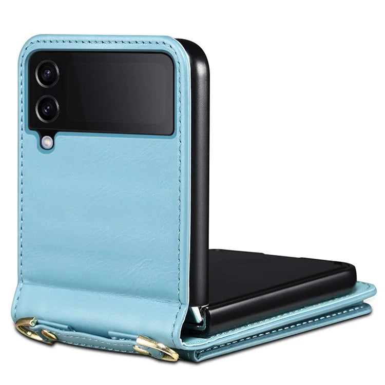 For Samsung Galaxy Z Flip3 5G Case Pattern Card Holder Phone Cover