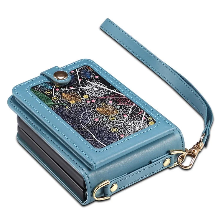 For Samsung Galaxy Z Flip3 5G Case Pattern Card Holder Phone Cover