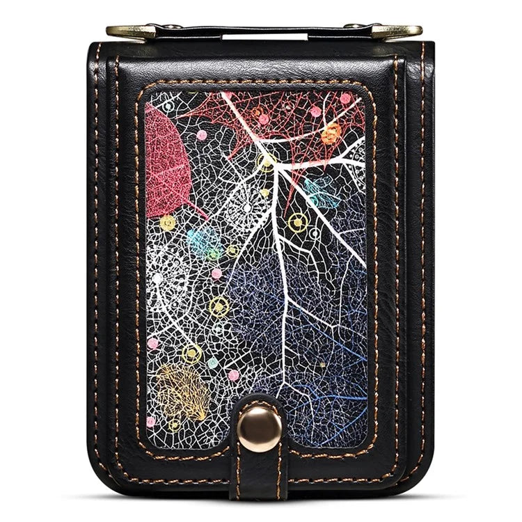 For Samsung Galaxy Z Flip3 5G Case Pattern Card Holder Phone Cover