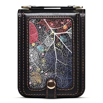 For Samsung Galaxy Z Flip5 5G Case PU Leather + PC Phone Cover with Card Holder