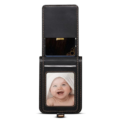 For Samsung Galaxy Z Flip5 5G Case PU Leather + PC Phone Cover with Card Holder