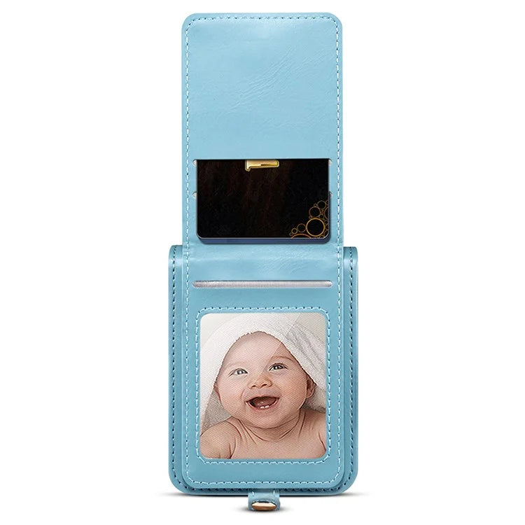 For Samsung Galaxy Z Flip5 5G Case PU Leather + PC Phone Cover with Card Holder