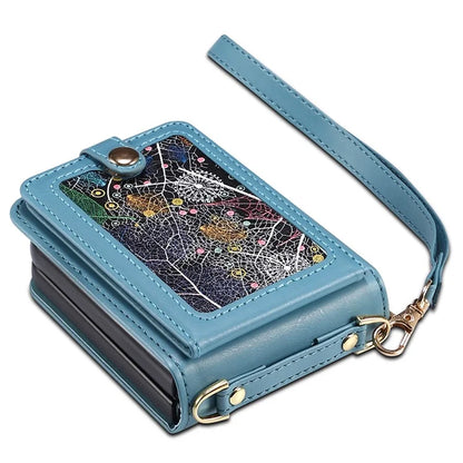 For Samsung Galaxy Z Flip5 5G Case PU Leather + PC Phone Cover with Card Holder