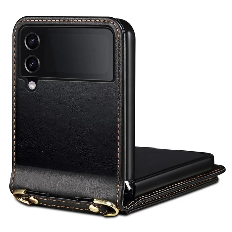 For Samsung Galaxy Z Flip4 5G Case Anti-Scratch Pattern Card Holder Phone Cover