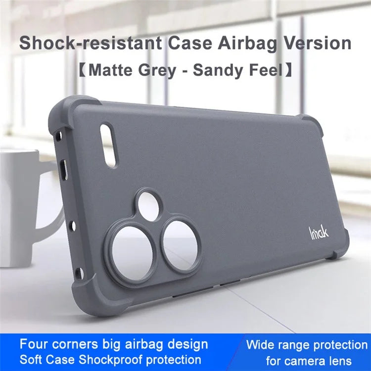 IMAK For Xiaomi Redmi Note 13 Pro+ TPU Case Anti-drop Matte Phone Back Cover