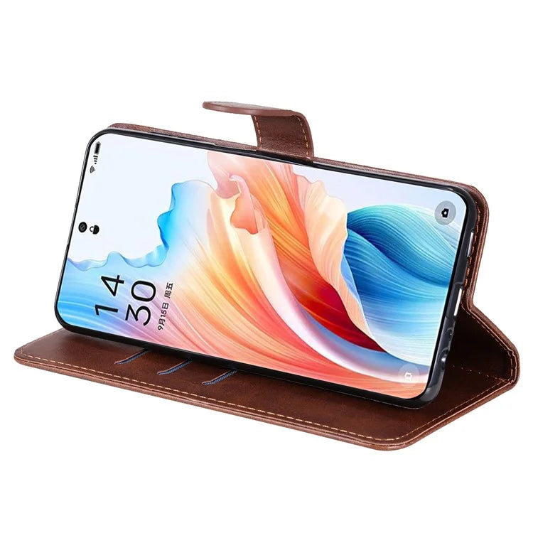 For Oppo A2 Pro 5G Case Zipper Pocket Leather Wallet Phone Cover