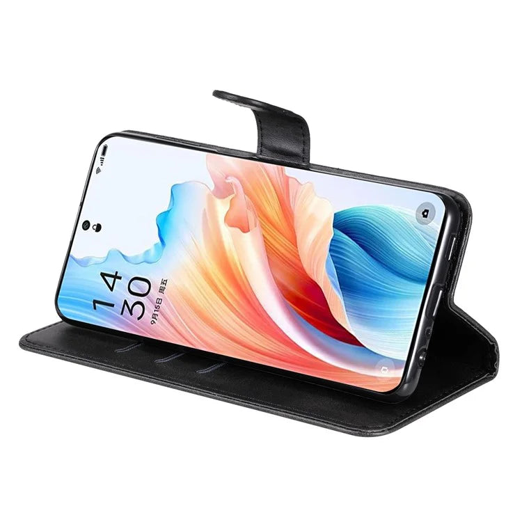 For Oppo A2 Pro 5G Case Zipper Pocket Leather Wallet Phone Cover